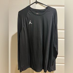 Air Jordan Alpha Training Top Black Dri-Fit XL LS